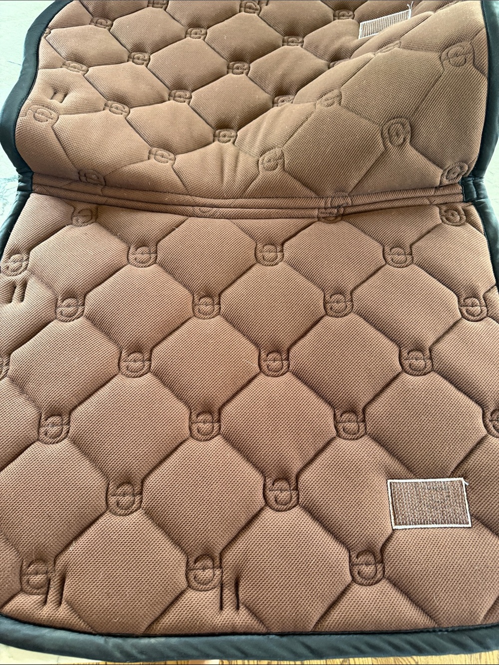 Equestrian Stockholm Quilted Metallic Mahogany Glimmer Saddle Pad - Full Size - Picture 10 of 14